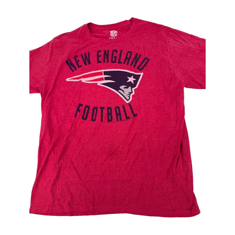 New England Patriots NFL Football T Shirt Mens XL‎ Red Team Apparel